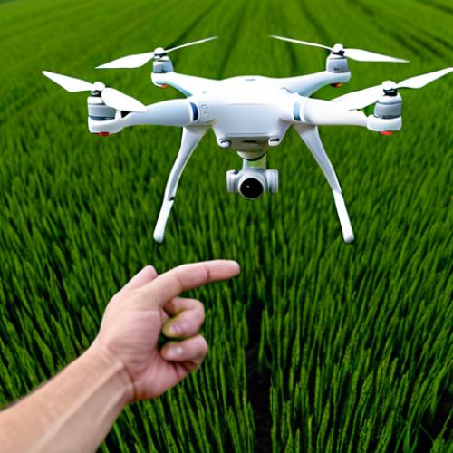Home 14 **Prompt:** An agricultural drone flying over a vast green field, inspecting crops with advanced sensors, fully clothed, appropriate content, safe for work, professional, perfect anatomy, correct proportions, natural pose, well-formed hands, proper finger count, natural body proportions, professional photography, high quality.